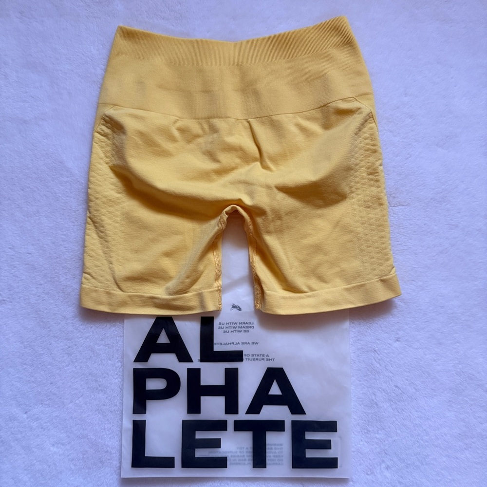 ALPHALETE CANARY YELLOW CONTOUR SHORT